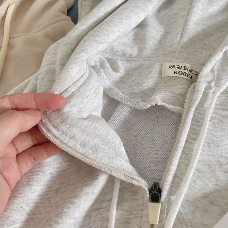 [Hàng sẵn]ÁO KHOÁC HOODIE ZIP FORM RỘNG chất nỉ bông siêu đẹp