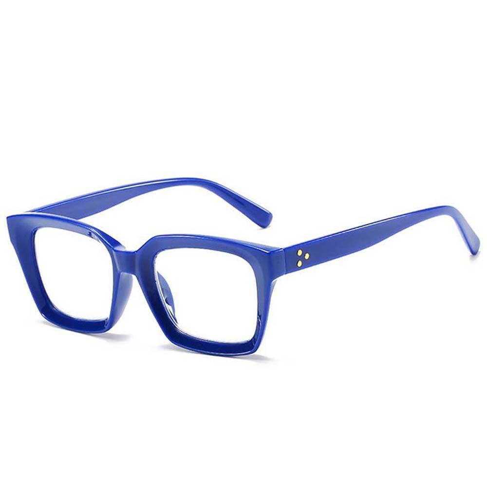 Mắt Kính Gọng Vuông Lớn Trong Suốt Chống Bức Xạ Dành Cho Nam Nữ