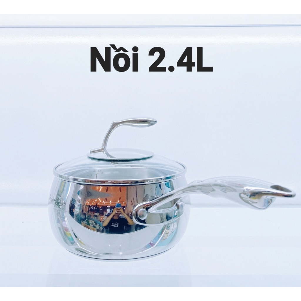 Nồi tupperware T Chef Series Saucepan 2.4L (nắp kính)
