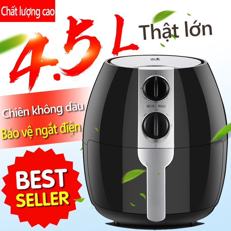 Nồi chiên không dầu điện công suất lớn tự động không khói máy chiên khoai tây HM47