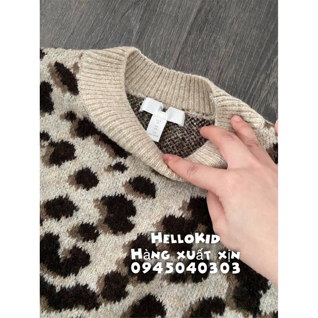 Áo len báo đốm hm nữ