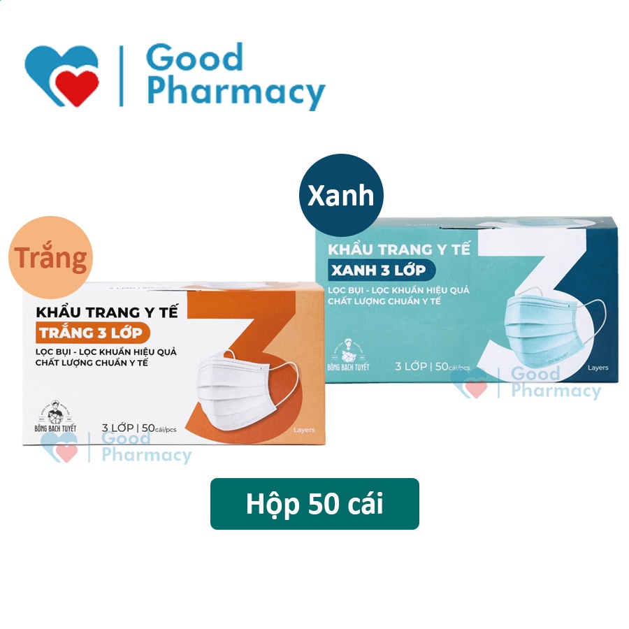 Khẩu trang y tế 3 lớp Bạch Tuyết Meriday