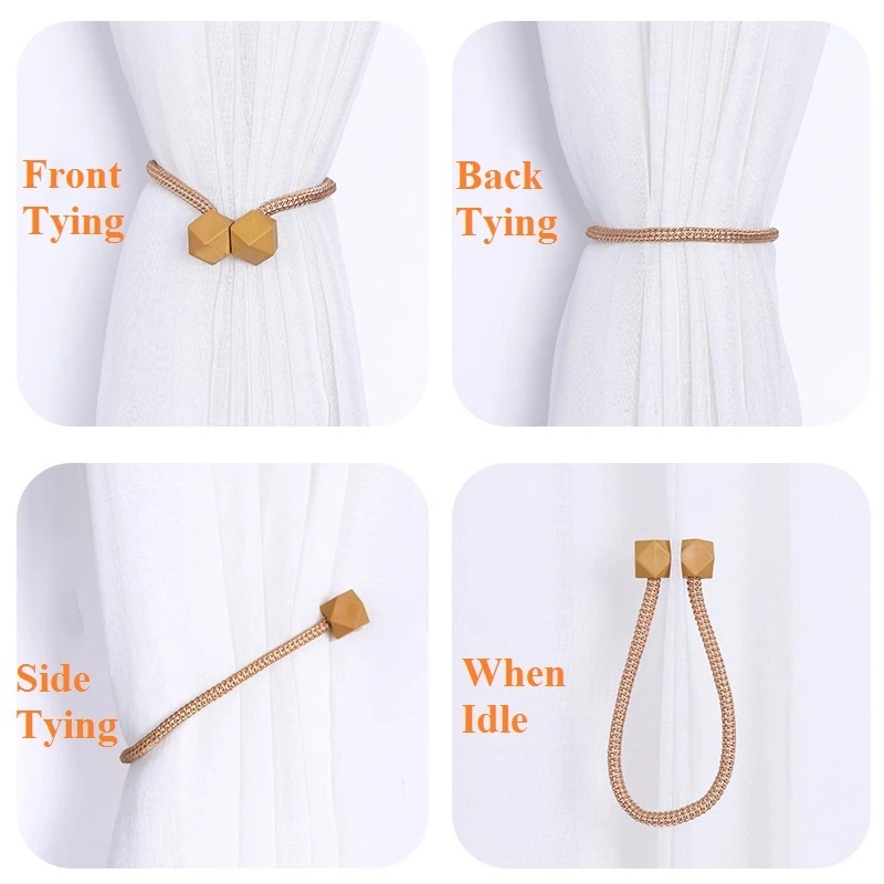 1 Dây Buộc Rèm Cửa Nam Châm Đa Năng Trang Trí Nhà Ở