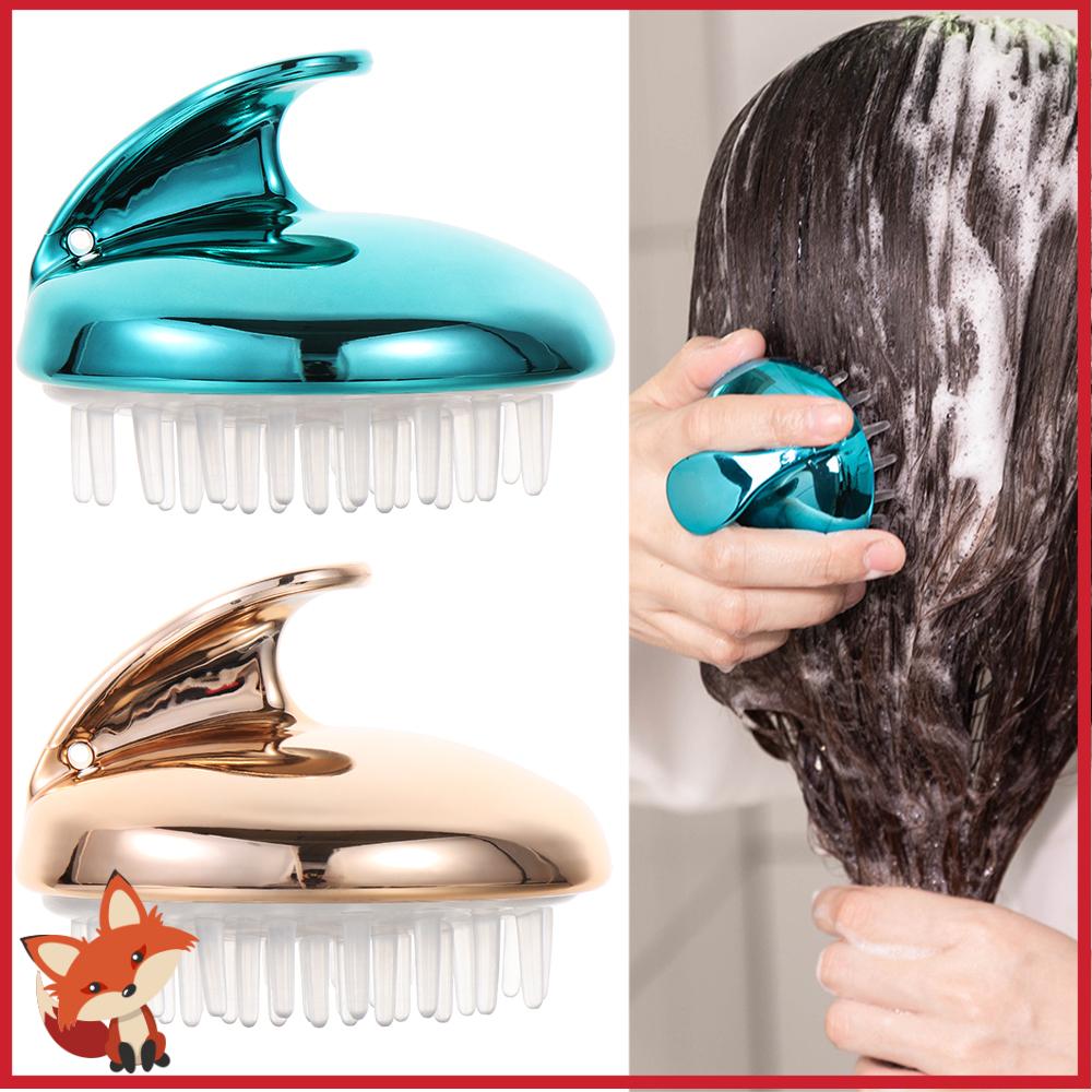 Bàn Chải Silicone Gội Đầu Mát Xa Da Đầu Giảm Căng Thẳng Nhiều Màu Sắc