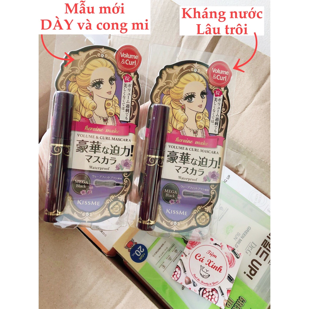 Mascara kissme  heroin make EX - Long and Curl 6g phiên bản Hàn Quốc