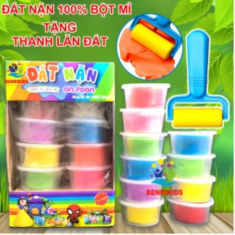[TẶNG THANH LĂN] Đồ Chơi Đất Nặn Chất Liệu An Toàn Cho Bé Học Tập, Vui Chơi