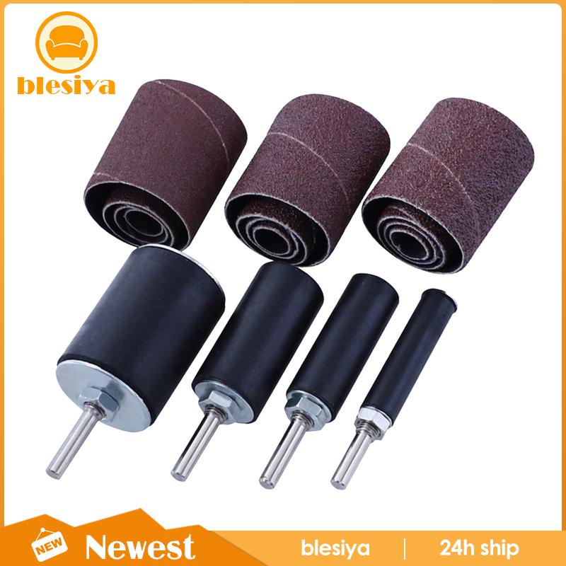 [Blsiya] Giấy Nhám Giấy Nhám Cuộn Tròn Trục Kim Loại Thiết Bị Làm Việc