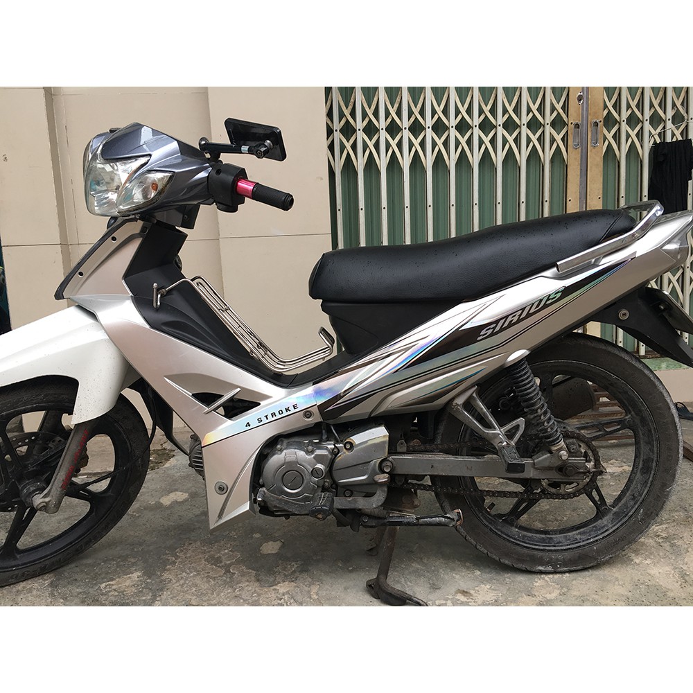 Tem sirius 110 bạc crom