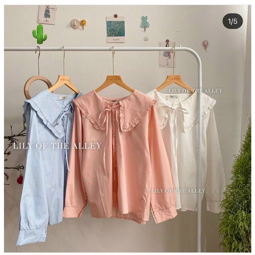 Bộ sưu tập Áo sơmi nữ tiểu thư cổ bèo - Dịu dàng cùng MIN nhé