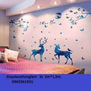 Decal Dán Tường Hươu Xanh SK9181