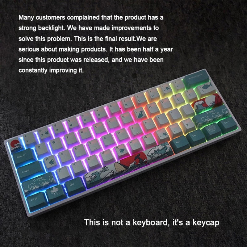 Bộ Phím OEM GH60 GK61 GK64 71Keys Chất Lượng Cao