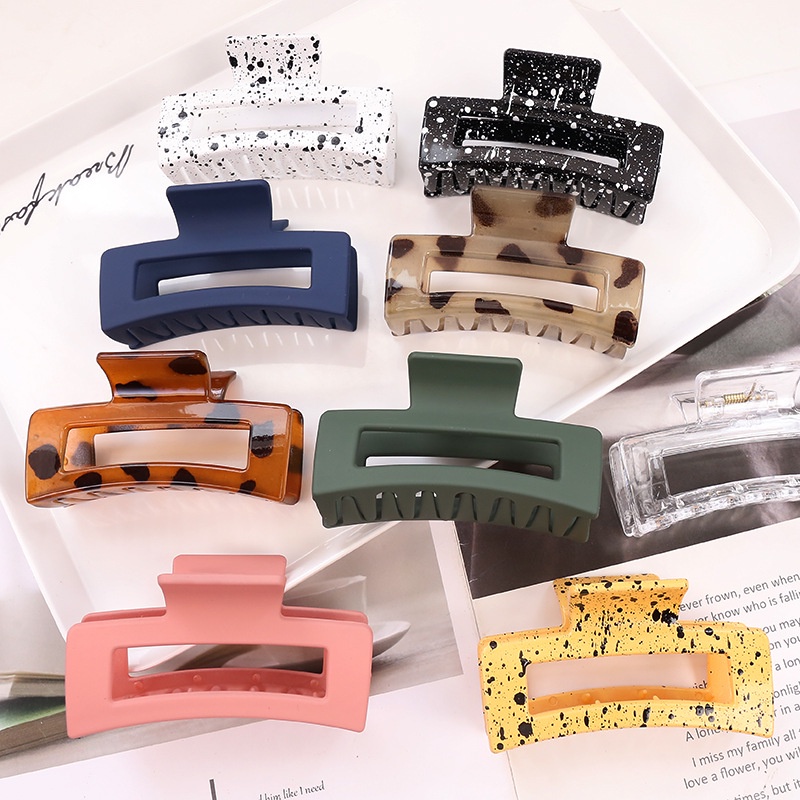 Kẹp Tóc Đuôi Ngựa Dạng Nhám Đơn Giản Cho Nữ