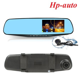 Gương chiếu hậu tích hợp camera hành trình HD kèm camera lùi Hp-auto