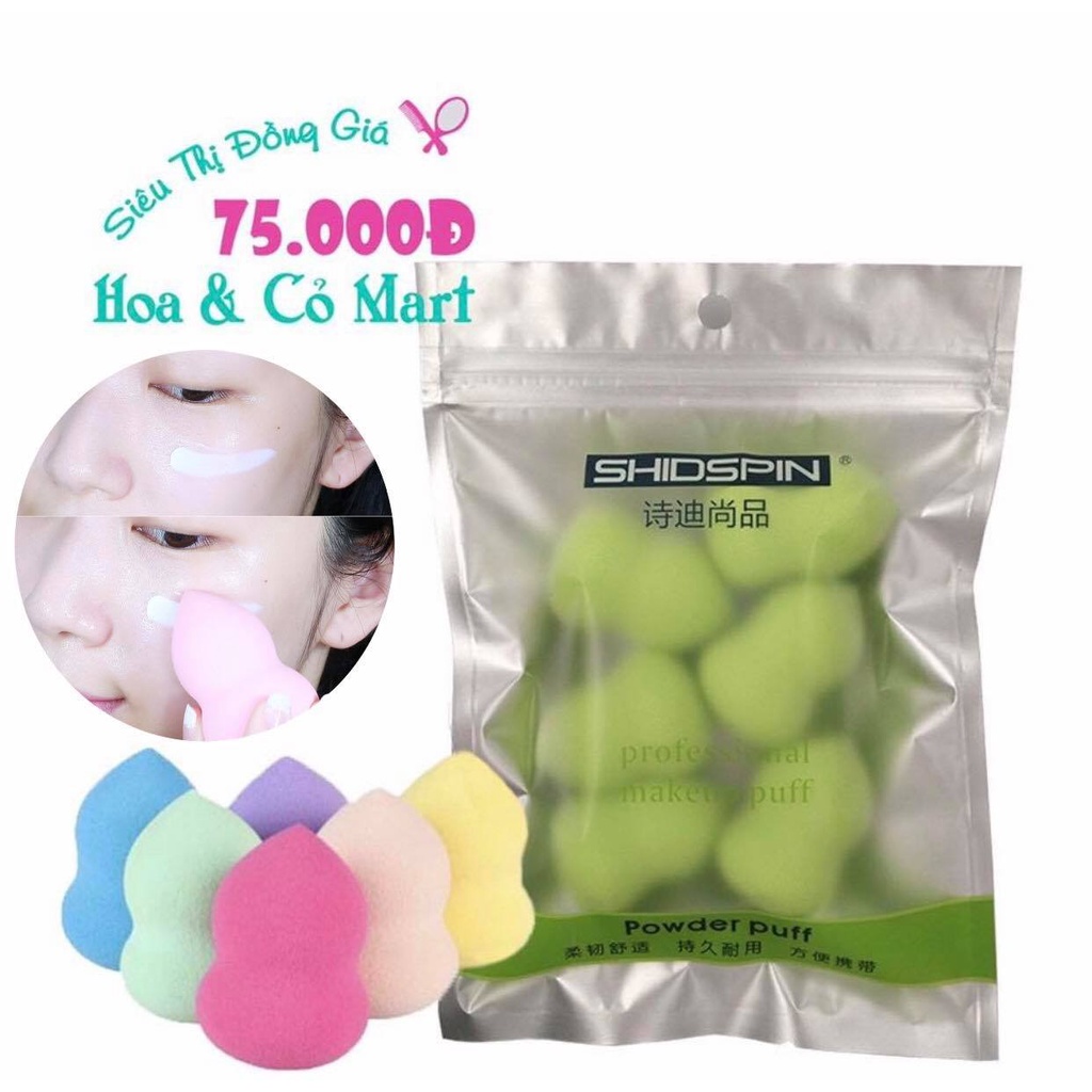 [HCM] Mút Trang Điểm Hồ Lô ( Combo 6 mút )