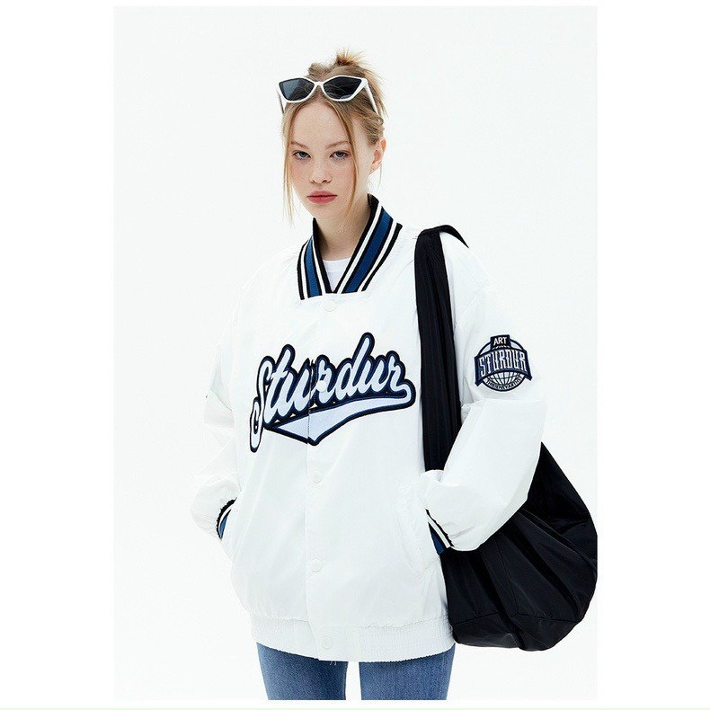 [Video] Áo Khoác Bomber Jacket STURDUR Form Rộng Unisex Ulzzang Nam Nữ