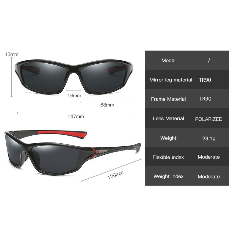 Mắt kính phân cực thể thao D120 - NVfashion | BigBuy360 - bigbuy360.vn