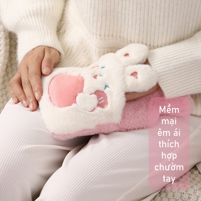 Túi chườm nóng lạnh 2 lớp xinh xắn có thể chườm tay chườm nóng giảm đau bụng kinh, chườm lạnh giảm sưng viêm
