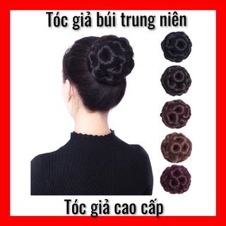 Tóc giả búi hoa trà búi trung niên ❇️freeship ❇️