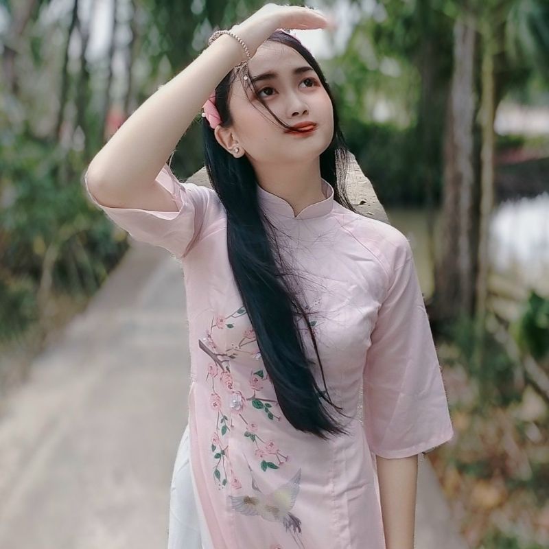 Áo dài cách tân voan tơ 2 lớp, Áo dài Ngọc Hân | BigBuy360 - bigbuy360.vn