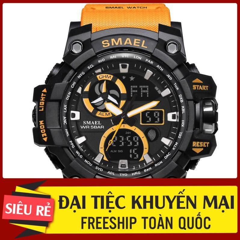 (New Arrival) Đồng Hồ Điện Tử Thể Thao Nam Chính Hãng SMAEL 1545C Phiên Bản Sport Chống Nước Cực Tốt