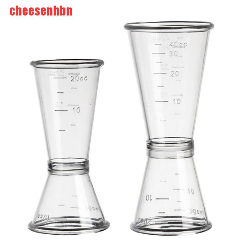 [cheesenhbn]Plastic Jigger Single Double Cocktail Wine Short Drink Bar Party Measure Cup