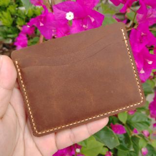 Ví da mini handmade da bò thật SK1