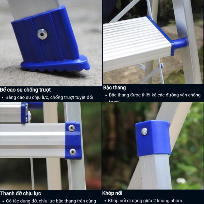 Thang nhôm ghế 1,2m Nikita DL05