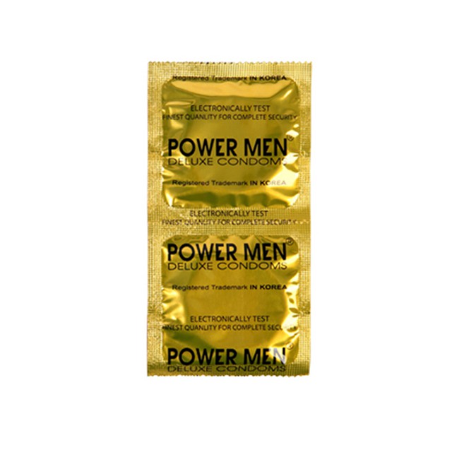 Bao cao su siêu mỏng, chống xuất tinh sớm Powermen INVI 0.03 Longshock 3 bao