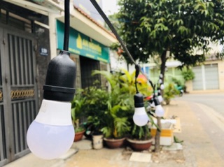 Đèn dây ngoài trời 5M 10 đui( chưa bao gồm bóng)