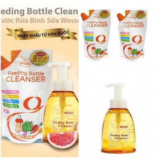 Nước rửa bình sữa bịch Wesser 500ml