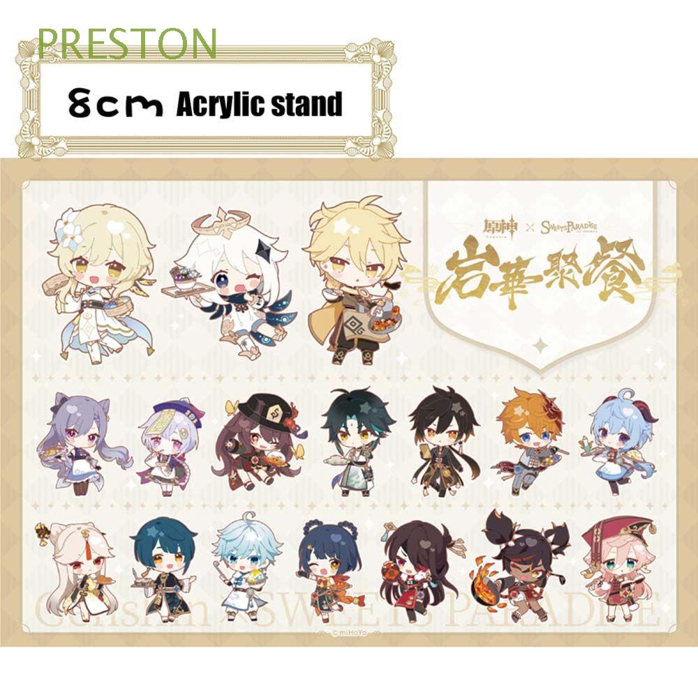 Tấm giá đứng hình nhân vật hoạt hình Noelle Diluc Barbara Genshin Impact đáng yêu acrylic làm quà tặng trang trí