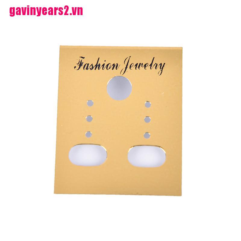 Set 100 Tấm Nhựa Trưng Bày Bông Tai Tiện Dụng