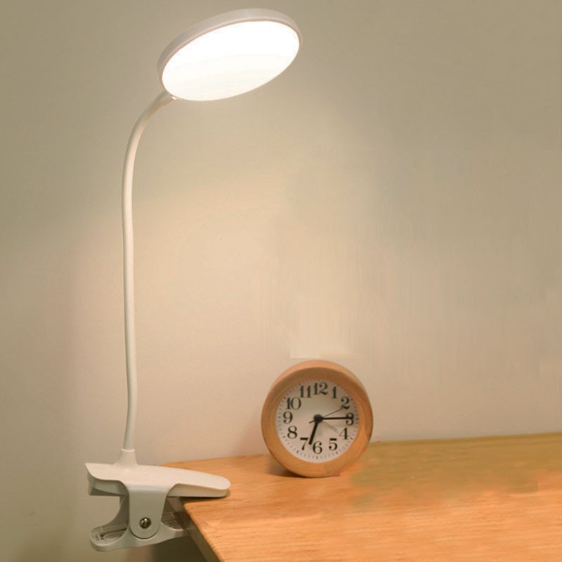 Đèn Đọc Sách Tích Điện Kẹp Đầu Giường Model Favorlamp A9 dùng Pin sạc nhiều lần, 3 màu ánh sáng, 3 cường độ sáng