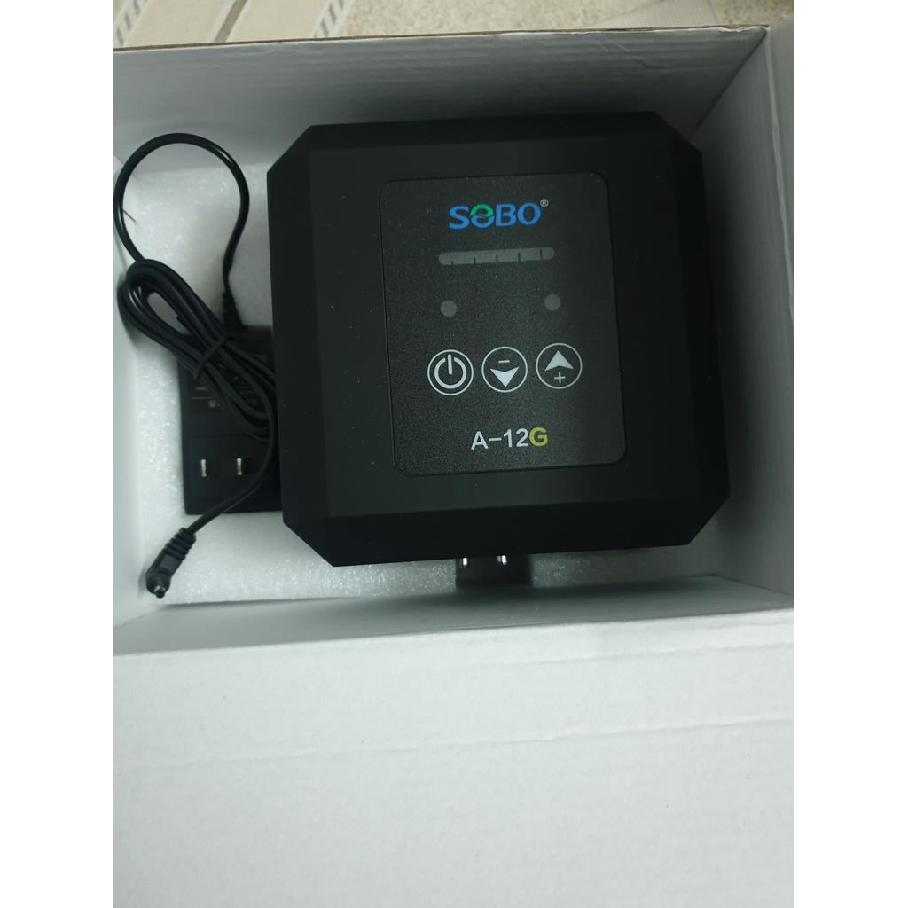 Oxy Tích Điện Siêu Êm 2 Vòi Sobo A-12G  - Máy Sủi Oxy Cho Bể Cá