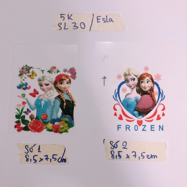 Sticker ủi, hình ủi nhiệt elsa