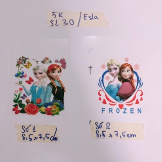 Sticker ủi, hình ủi nhiệt elsa (phụ kiện may vá, trang trí quần áo,Handmade,DIY)