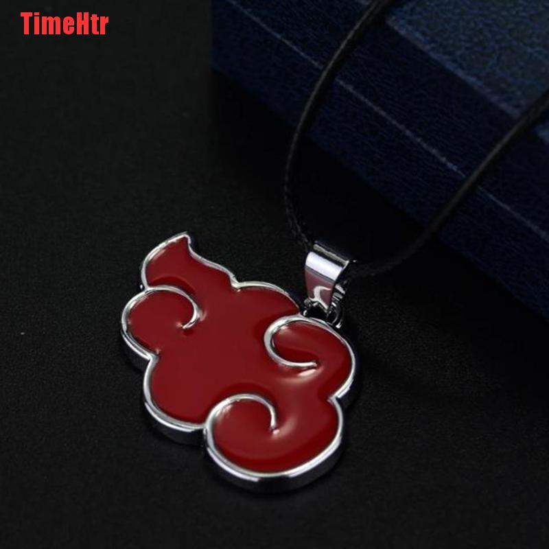 TimeHtr japanese anime naruto cosplay akatsuki uchiha itachi necklace