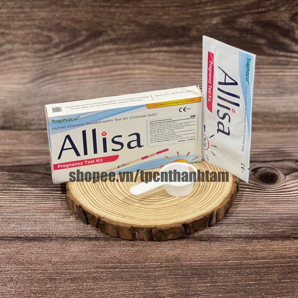 Que thử thai Alisa Traphaco - Đạt chuẩn xuất Châu Âu  - Chính Xác Mọi Thời Điểm Trong Ngày
