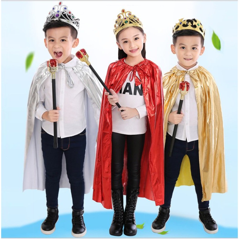 Choàng hoàng tử công chúa cho bé hóa trang halloween hoặc biểu diễn kịch