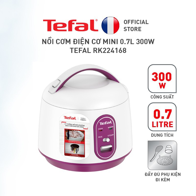 Nồi cơm điện cơ Mini Tefal RK224168 0.7L 300W | BigBuy360 - bigbuy360.vn