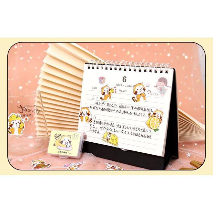 Bộ 44 Sticker Hàn Quốc gấu dán trang trí E33