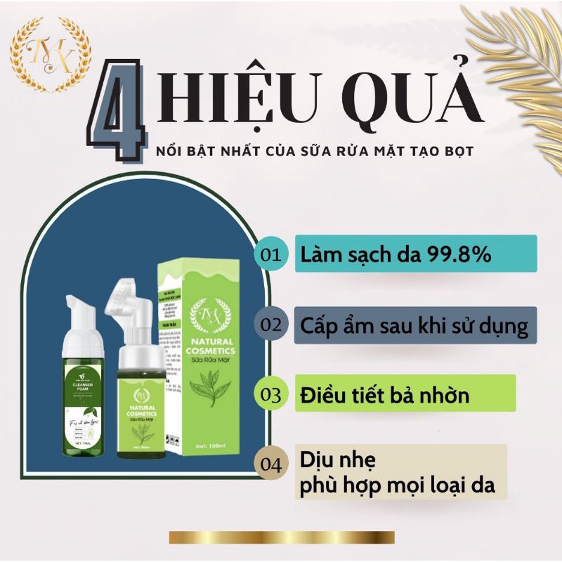 Sữa Rửa Mặt Thảo Mộc Xanh Bản Mini - Tạo Bọt Sạch Sâu