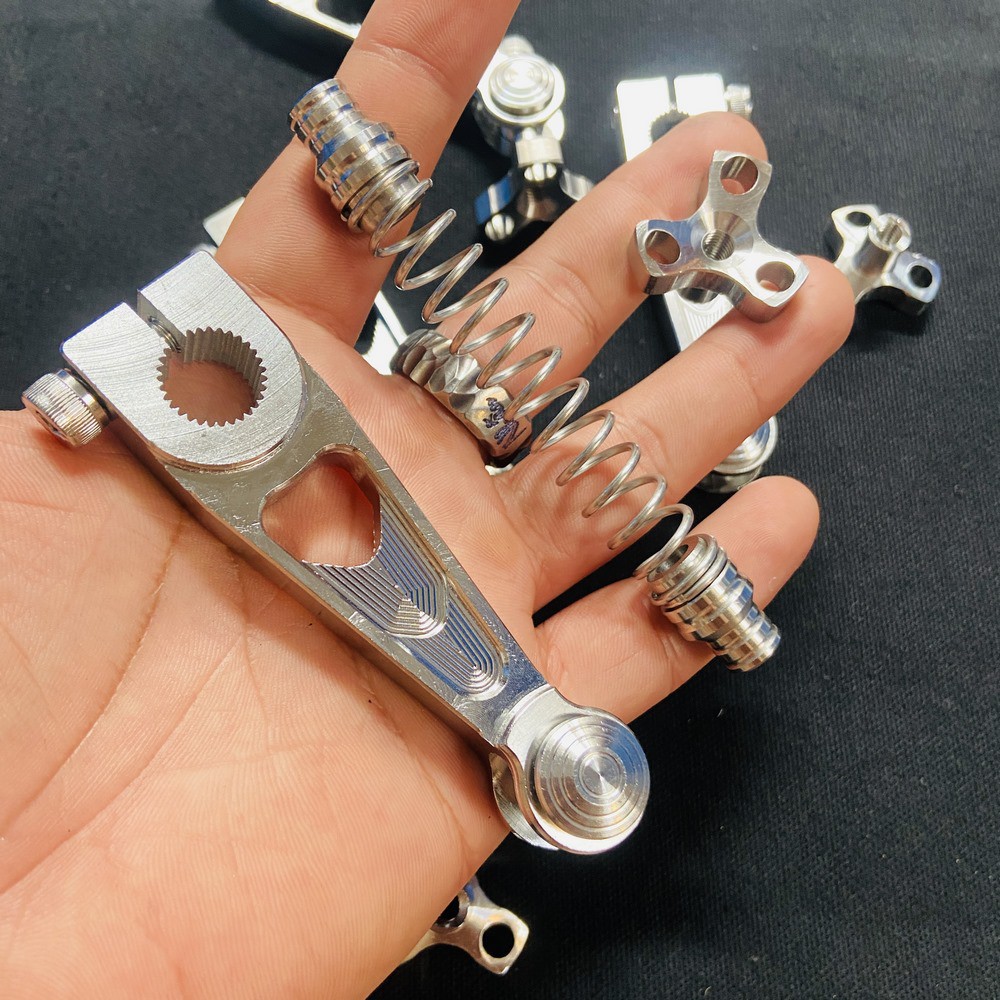 [THẮNG ĐÙM] COMBO PÁT THẮNG ĐÙM THẲNG VÀ LÒ XO THẮNG ĐÙM INOX 304 SÁNG BÓNG GẮN CÁC DÒNG XE WAVE, DREAM, SIRIUS, JUPITER