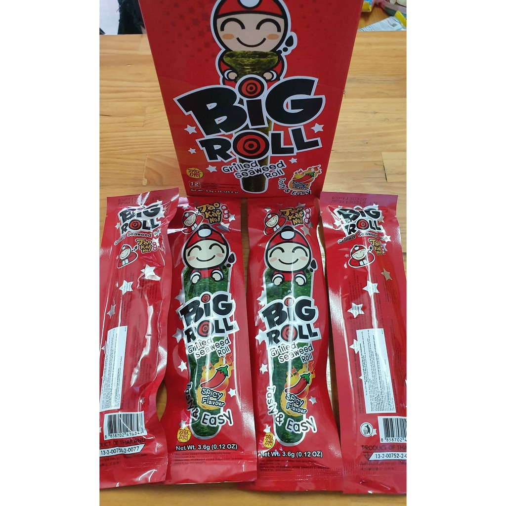 Snack Rong Biển Big Roll Hộp 12 Cây