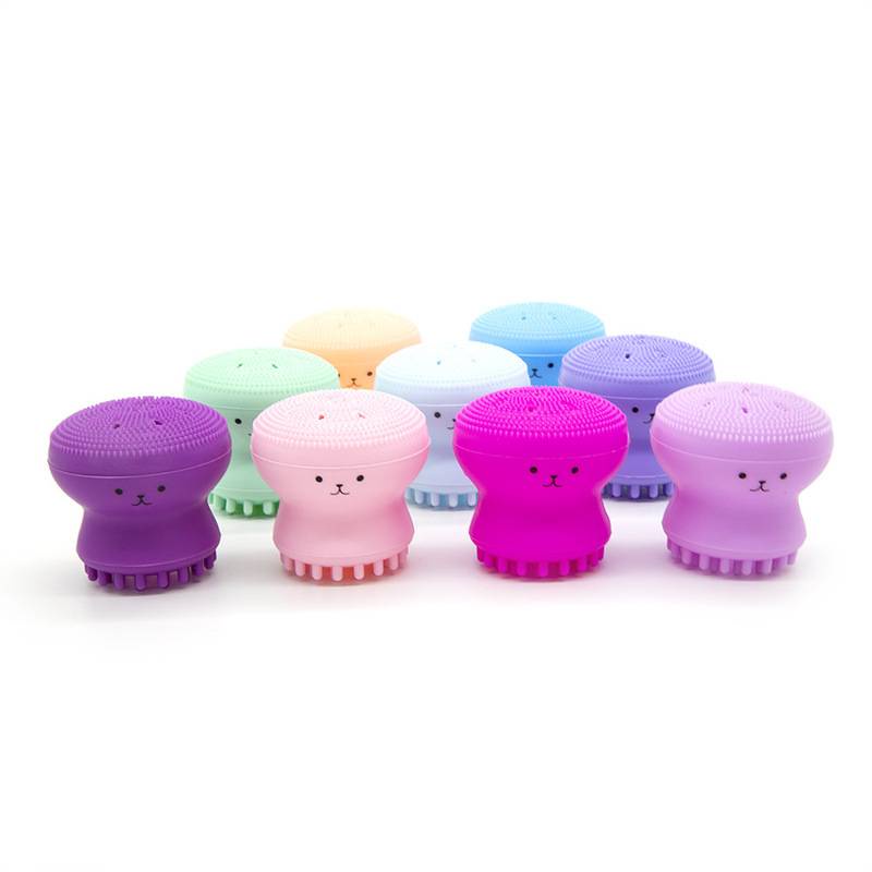 Cọ Silicon Rửa Mặt Bạch Tuột Tẩy Tế Bào Chết 12 Màu Tùy Chọn