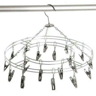 móc trùm tròn inox móc phơi quần áo cho bé sơ sinh 20 kẹp