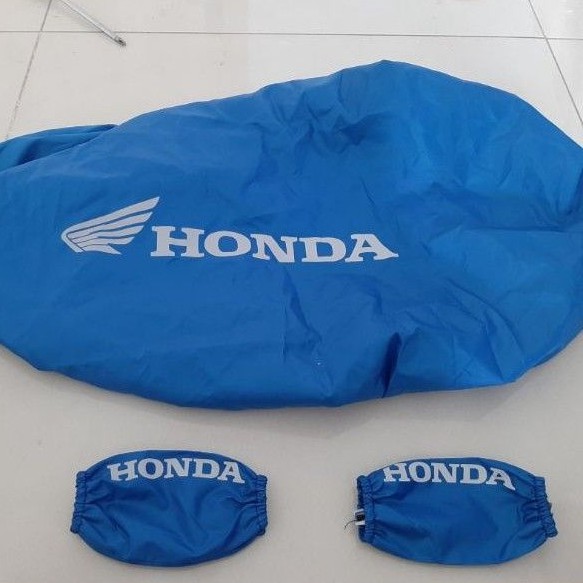 bao trùm yên, bọc tay lái xe máy honda, yamaha xanh