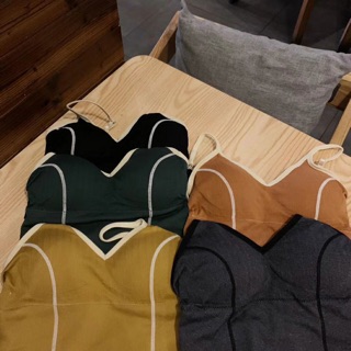 Áo bra khoét lưng eo croptop có đệm