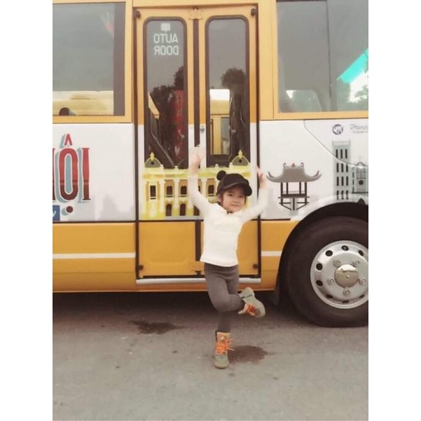 Giày Boots Da thật - Khoá Zip cho bé