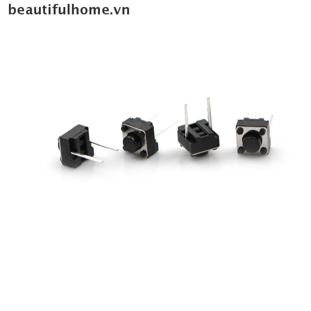 Bộ 20 Nút Công Tắc 2 Chấu Kích Thước 6X6X